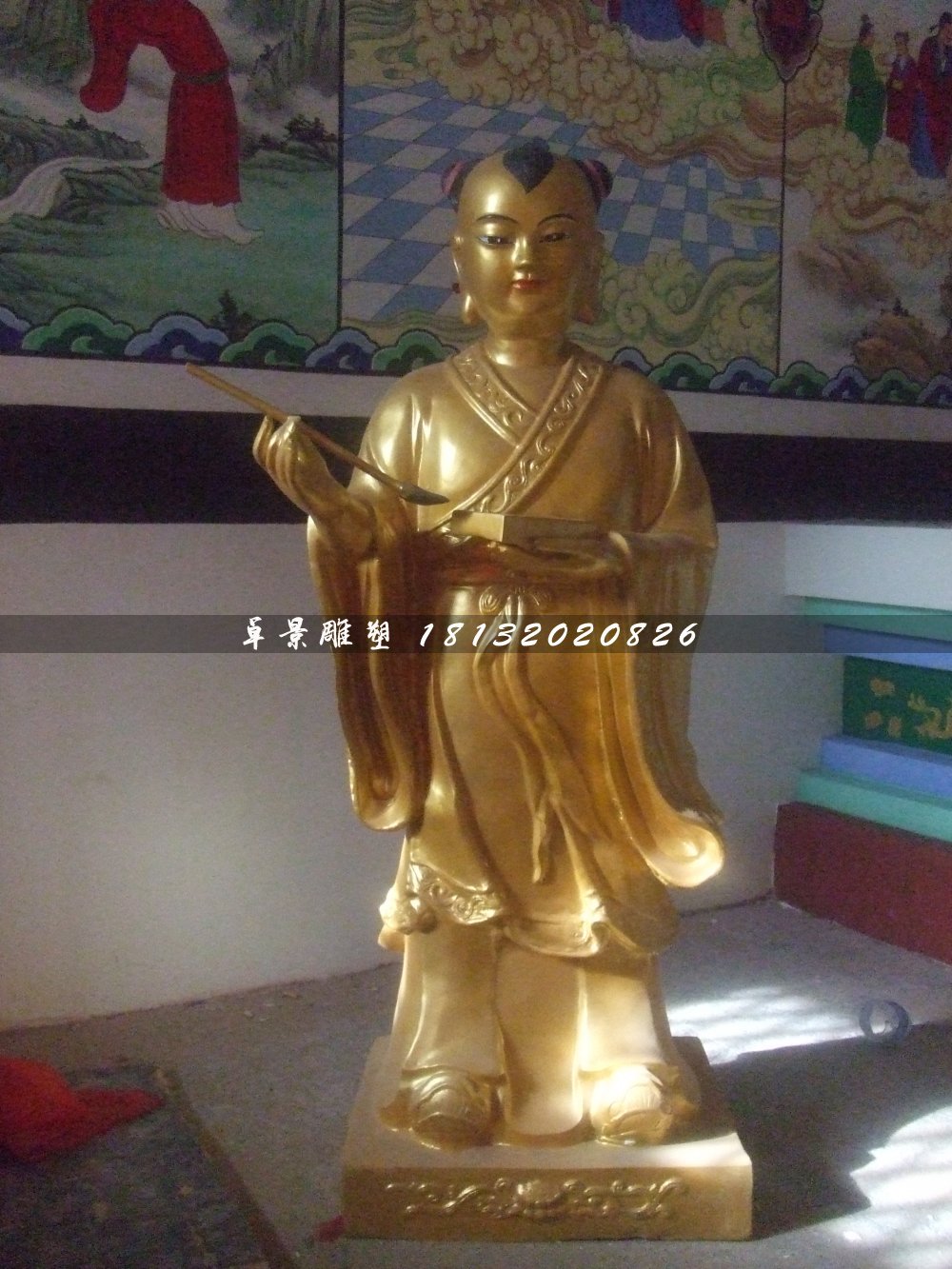 善財童子銅雕，寺廟神仙銅雕 (1)