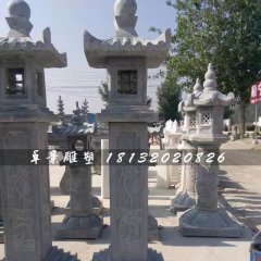 石燈雕塑，青石燈