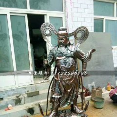 銅關(guān)公雕塑，武財神銅雕