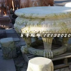 大理石圓桌，公園圓桌雕塑