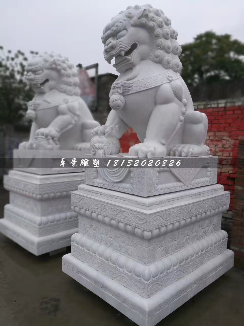 大型獅子石雕，北京獅石雕 (1)