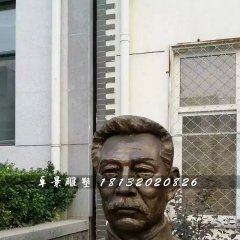 魯迅胸像銅雕，廣場名人銅雕