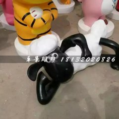 小羊肖恩雕塑，卡通動(dòng)物雕塑