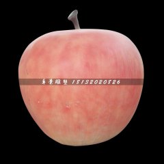 玻璃鋼蘋果雕塑，仿真水果雕塑