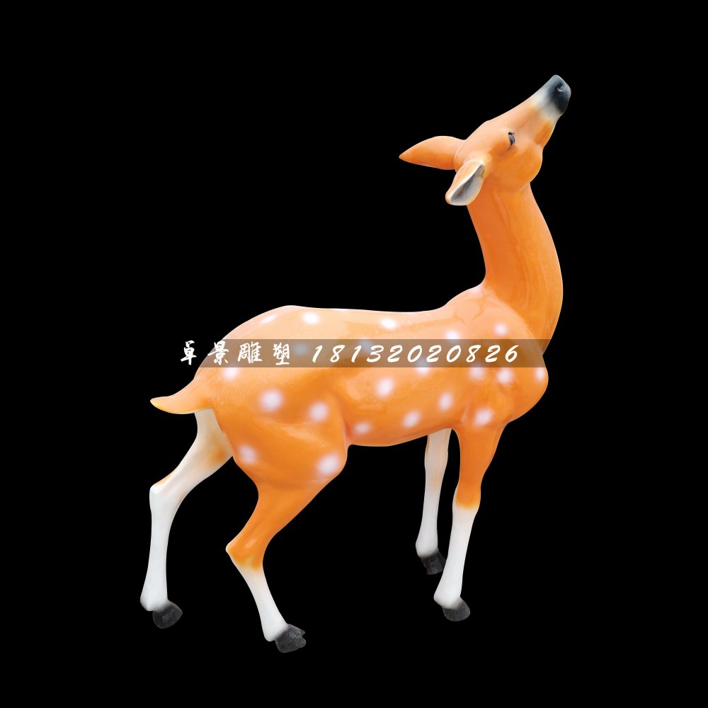 梅花鹿雕塑，玻璃鋼動(dòng)物雕塑