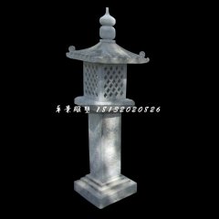 青石燈，公園石燈雕塑