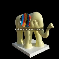 大象雕塑，玻璃鋼大象雕塑