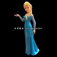 冰雪女王雕塑，玻璃鋼卡通人物雕塑