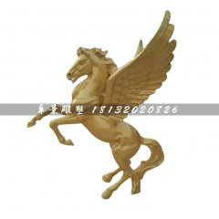 玻璃鋼飛馬，玻璃鋼動物雕塑