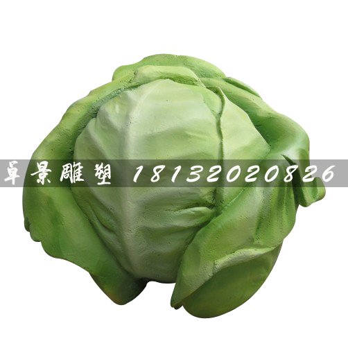 洋白菜雕塑，玻璃鋼仿真蔬菜