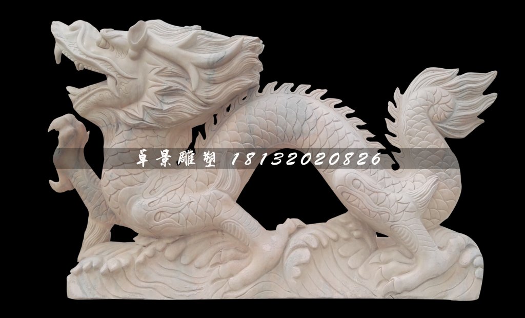 十二生肖石雕，晚霞紅動物石雕