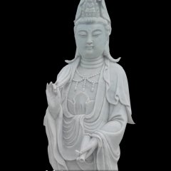 觀世音菩薩石雕，立式佛像石雕