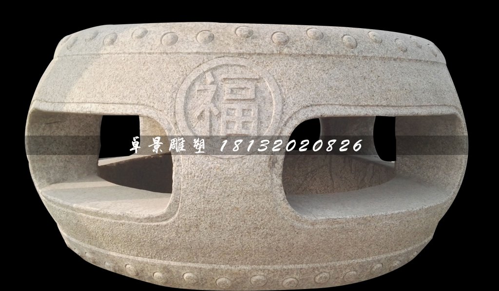 福桌石雕，大理石圓桌雕塑