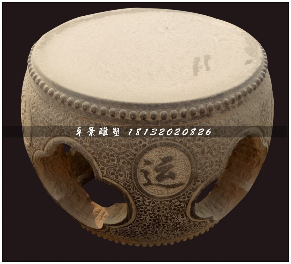 石雕桌椅，仿古青石桌椅 (2)