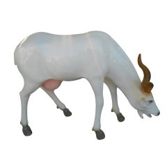 玻璃鋼山羊雕塑，仿真動(dòng)物雕塑