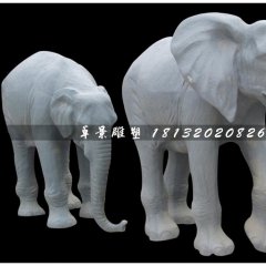 大象雕塑，仿真玻璃鋼雕塑