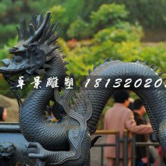 青銅龍雕塑，廣場神獸銅雕