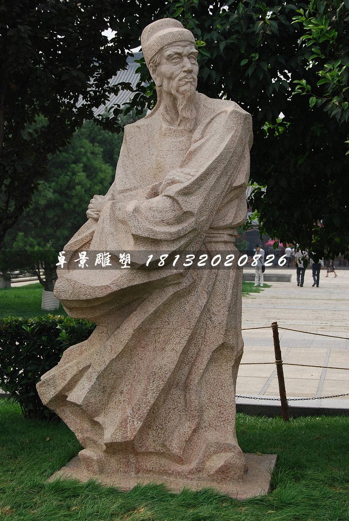 杜甫石雕，古代詩人石雕