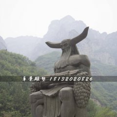 神農(nóng)雕塑，神話人物銅雕