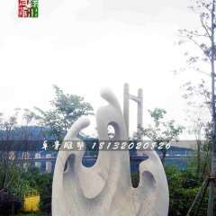 抽象人物石雕，公園景觀石雕