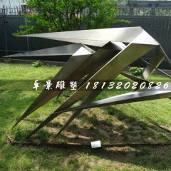 不銹鋼風竹雕塑，公園景觀雕塑