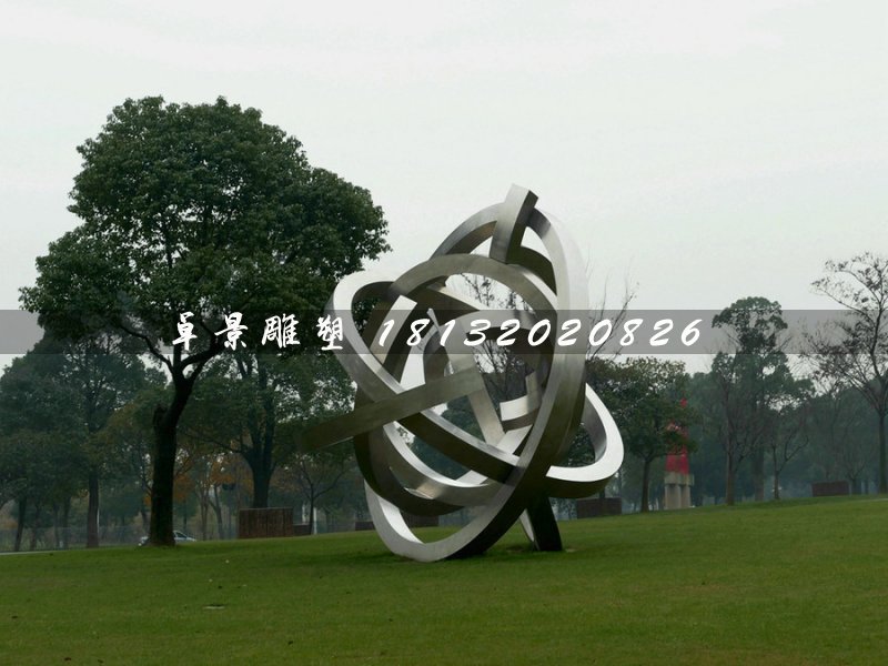 抽象不銹鋼雕塑，景觀雕塑