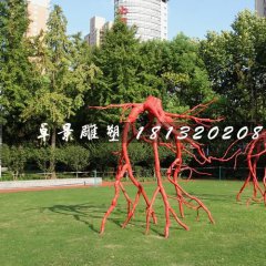 樹根雕塑，公園玻璃鋼景觀雕塑