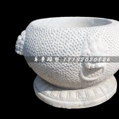 水缸石雕，大理石水缸