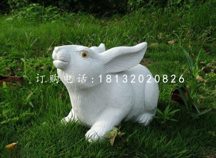 兔子石雕，公園動(dòng)物石雕 (2)