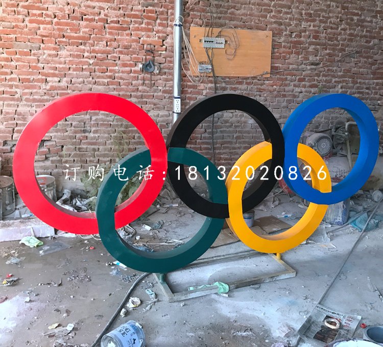 不銹鋼五環(huán)，廣場(chǎng)不銹鋼雕塑