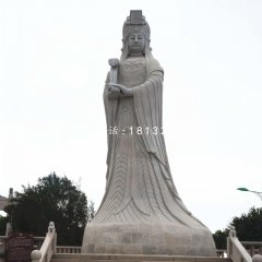 媽祖石雕，廣場神仙石雕