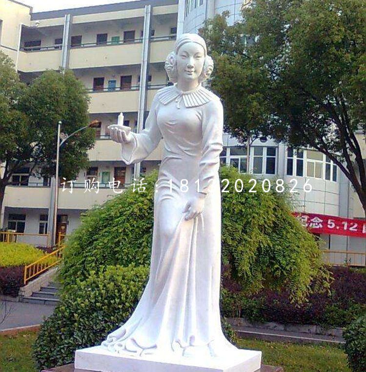 醫(yī)院名人石雕，南丁格爾石雕
