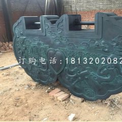 同心鎖銅雕，青銅鎖雕塑
