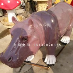 河馬雕塑，玻璃鋼河馬