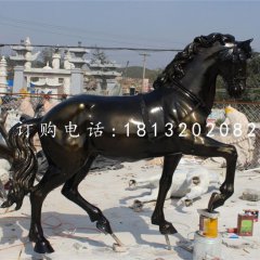 玻璃鋼馬，公園動物雕塑