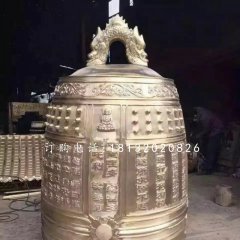 鑄銅鐘雕塑，寺廟銅雕鐘