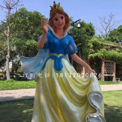 玻璃鋼白雪公主，公園卡通人物
