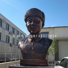 玻璃鋼仿銅雷鋒雕塑，名人雕塑