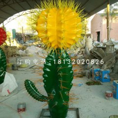 玻璃鋼仙人掌，植物雕塑