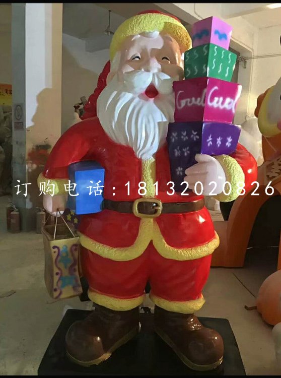 玻璃鋼圣誕老人，卡通人物 (3)