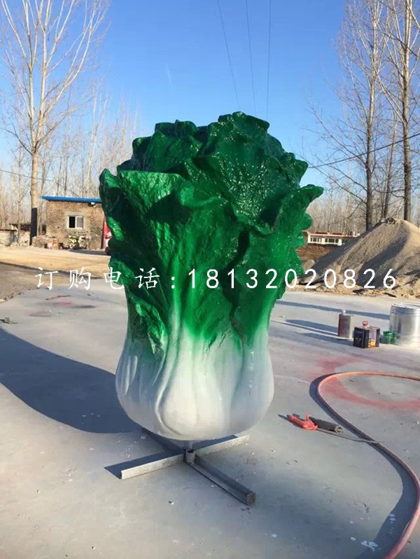 仿真白菜雕塑,玻璃鋼白菜