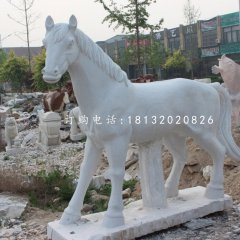 小馬駒石雕，漢白玉小馬駒石雕