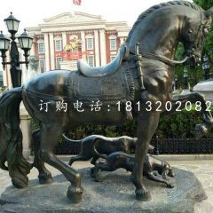 坐騎雕塑，青銅馬雕塑
