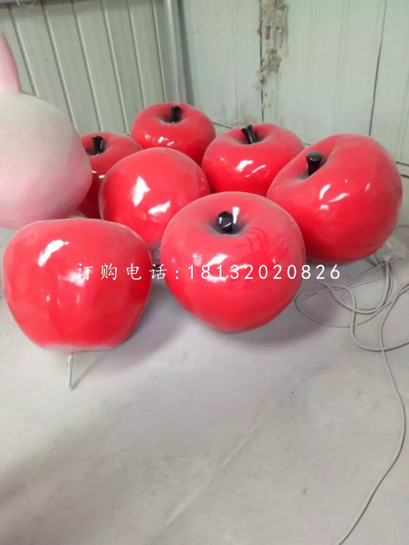 蘋果雕塑，玻璃鋼仿真水果