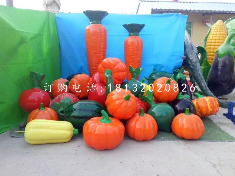 玻璃鋼蔬菜水果雕塑，仿真雕塑 (1)