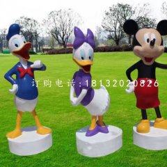 唐老鴨米老鼠雕塑，卡通動(dòng)物雕塑