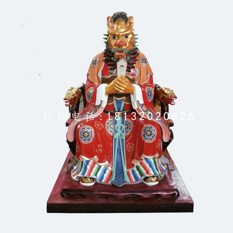 玻璃鋼龍王雕塑，神仙雕塑