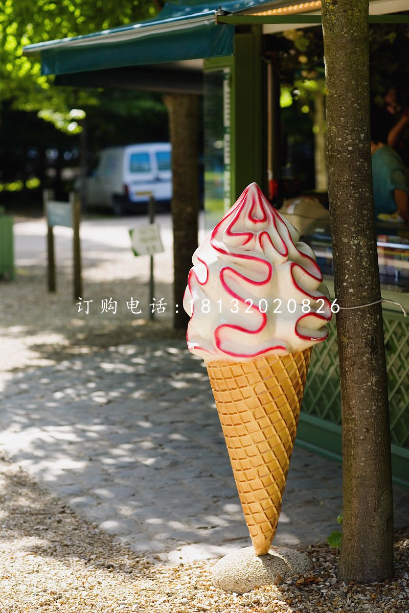 玻璃鋼甜品雕塑，冰淇淋雕塑