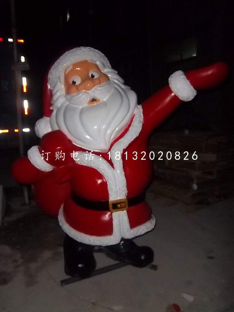 圣誕老人雕塑，玻璃鋼卡通人物