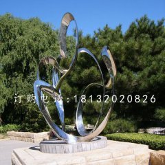 不銹鋼抽象雕塑，公園景觀雕塑